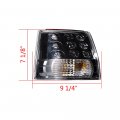 Astra Depot Pair All-in-one Red White Running Brake Stop Light Reverse Tail Lamp Drl Compatible With 2009-2018 Dodge Ram 1500