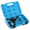Dna Motoring Harmonic Balancer Pulley Puller 6-pcs Set 3-jaw For Dampers Balancers Removal Chrysler Gm Mitsubishi Blue 
