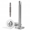 140pcs Self Drilling Screws For Metal 8 X 1 25 In 410 Stainless Steel Tapping Sheet With Modified Truss Head And Phillips Drive 