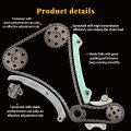 Engine Timing Chain Kit Sets 9-0727s C727f 1f2014614 Fits For Ford Focus Transit Connect For Mazda 3 Mx-5 Miata 2 0l 2004-2013