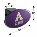 Albion College Primary Logo Oval Tow Hitch Cover Trailer Plug Insert 2