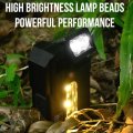 Edc Flashlight Magnetic 180 Rotating Head Swivels Portable Pocket Light For Camping Outdoor