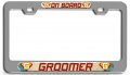 Groomer On Board Career Ch 3d Metal License Plate Frame Auto Suv Truck Tag Holder K40 