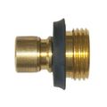 Interstate Pneumatics Cpw19 3 4 Inch Ght Male Thread Solid Brass Quick Connect Plug 