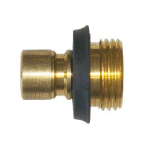 Interstate Pneumatics Cpw19 3 4 Inch Ght Male Thread Solid Brass Quick Connect Plug