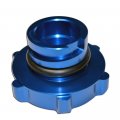 Vms Racing Blue Oil Cap With Real Black Carbon Fiber Emblem In Cnc Machined Billet Aluminum Compatible Ls7 Lsa Ls9 Lt1 Lt4 Dry