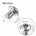 Uxcell M8x10mm Torx Security Machine Screw 20pcs Pan Head Screws Inside Column With T40 L-type Wrench 304 Stainless Steel
