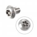 Uxcell M8x10mm Torx Security Machine Screw 20pcs Pan Head Screws Inside Column With T40 L-type Wrench 304 Stainless Steel