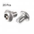 Uxcell M8x10mm Torx Security Machine Screw 20pcs Pan Head Screws Inside Column With T40 L-type Wrench 304 Stainless Steel