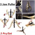 3 Jaws Puller 3inch 4inch 6inch Heavy Duty Hub Bearing Set Car Van Wheel Gear Pulleys Remover Kit Tool For Slide Gears And