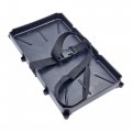 T-h Marine Narrow Battery Tray Holder With Poly Strap Heavy Duty Space Saving Design And Recessed Mounting Wells Fit Group 27 