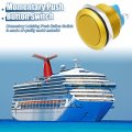 Uxcell 22 Mm Momentary Push Button Switch Metal Round Start Spst 1no Ac 250v Gold Tone