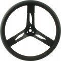 Quickcar Racing Products 68-003 Mount Steering Wheel With Black Rubber Grip 