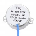 Uxcell Synchronous Motor Ac 100-127v 20-24rmp 50-60hz 4w Double Flat Shaft Cw Ccw