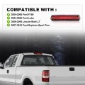 Led 3rd Brake Light For Ford F150 2004-2008 X Type Bar High Mount Stop Rear Tail Cargo Lamps Red Lens Black Housing