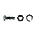 Dodge Colt 1990 1991 License Plate Fasteners Steel Natural Zinc Finish 1 4 Inches-20 By 5 8 Inches Dimensions
