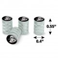 Looney Tunes Pepe Face Tire Rim Wheel Aluminum Valve Stem Caps