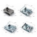 Callaron 80pcs Nuts Manganese Steel U Fastener Self Tapping Spire Clip Motorcycle Nut Reed Self-tapping