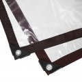 Clear Dustproof Waterproof Thicken Plant Cover Tarp Plastics Heavy Duty Anti-aging Insulation Pe Tarp With Elastic Rope For