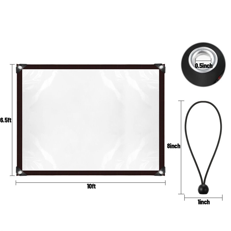 Clear Dustproof Waterproof Thicken Plant Cover Tarp Plastics Heavy Duty Anti-aging Insulation Pe Tarp With Elastic Rope For