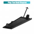 Uxcell Unpainted Front Left Bumper Tow Hook Cover For Toyota Corolla Le Xle 2020-2021 Eye Cap No 5312812050 Black
