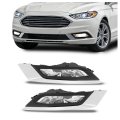 Fog Light Assembly With Bezel And Trim For 2017 2020d Fusion Clear Lens Chrome Silvery Replacement For Hs7z15201a Hs7z15200a 