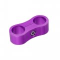 X Autohaux 4 Pcs An6 Car Hose Separator Clamp Aluminum Alloy Fuel Line Mounting Divider Fitting Adapter For Oil Gas Water Brake