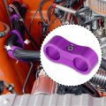 X Autohaux 4 Pcs An6 Car Hose Separator Clamp Aluminum Alloy Fuel Line Mounting Divider Fitting Adapter For Oil Gas Water Brake