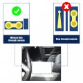 X Autohaux 2pcs Front Row Center Console Auto Car Truck Drink Cup Holder Rubber Inserts Liner Ford F-150 2004-2014 For