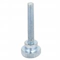 Uxcell M4x25mm Flat Knurled Head Fully Threaded Thumb Screws Bolts Fastener 8pcs