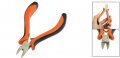 Plastic Coated Grip Diagonal Cutting Plier Nipper Cutter Orange Black 