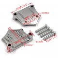 Httmt- Us-tghd-had006-1 -cd- 1 Hight Quality Chrome 25mm Front Fender Bracket Spacer Compatible With 6 00 H-d Touring 84-13 23
