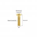 Uxcell Flat Head Socket Cap Screws M3-0 5 X 14mm Brass Inner Hex Drive Fasteners Bolts 24pcs