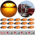 16 Led Side Marker Light Kit 15 Amber And 4 Red Lamps For Truck Trailer Boat Van Pickup Waterproof Turn Signal Stop Tail Lights
