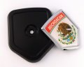 Michoacan Mexico Flag Car Truck Black Shield Grill Badge Grille Mount Emblem Country State