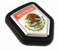 Michoacan Mexico Flag Car Truck Black Shield Grill Badge Grille Mount Emblem Country State