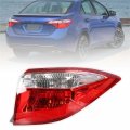 Waltyotur Clear Len Tail Lights Brake Lamp Passenger Right Light Red Replacement For 2014-2016 Toyota Corolla 815600275