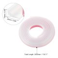 Collapsible Shower Barrier 118 Inch Silicone Water Splash Guard Strip 1 W 0 6 H Self Adhesive Stopper Dry And Wet Separation