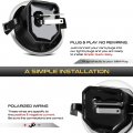 Vipmotoz Full Led Side View Mirror Puddle Lights Compatible With 2015-2023 Chevrolet Suburban Tahoe Yukon Escalae 2019-2023