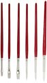 White Synthetic Taklon Paint Brushes With Short Handles Assorted Sizes Set Of 72 For School And Arts Crafts Use 
