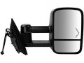 Right Passenger Side Power Mirror Textured Black Towing 180 Degree Manual Swing Folding With Heated Glass And Turn Signal 