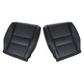 Front Driver And Passenger Side Bottom Replacement Leather Seat Covers Black For Honda Crv 2007 2008 2009 2010 2011 Microfiber 
