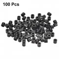 Uxcell Nylon Round Spacer Washer 4 2mm Id 7mm Od 6mm Height For M4 Screws Black 100pcs