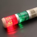 Baomain Industrial Signal Light Column Led Alarm Round Tower Indicator Continuous Warning Buzzer Lta-502tj Red Green Dc 12v 