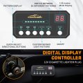 Xridonsen 35 Inch Traffic Advisor Light Bar 144 Led Amber White Emergency Warning Flashing Safety Interior Windshield Strobe
