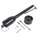 Geluoxi 30 Tilt Floor Shift Steering Column Black No Key With 9 Hole Wheel Adapter Manual Transmission 