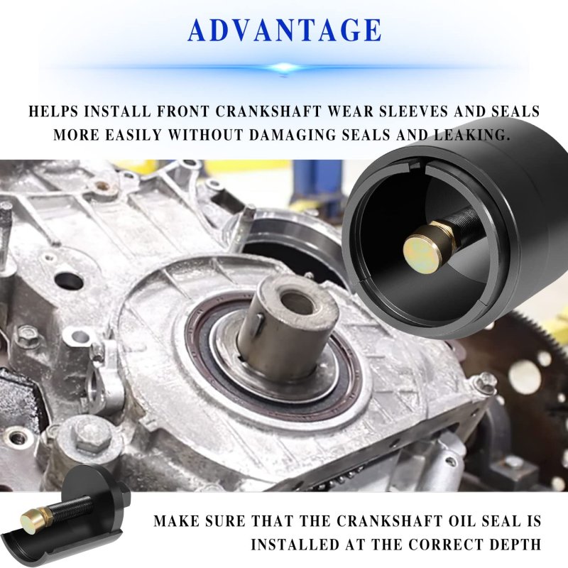 Fits For 6 6l Duramax Diesel J-44644 Front Crankshaft Seal And Wear Sleeve Remover Puller Alt St-196
