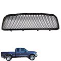 Glossy Black Front Bumper Grille Upper Mesh Replacement For F250 F350 Excursion 1999-2004 1c3z8200baa 