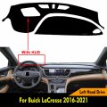 Hyzijin Car Dashboard Dash Board Cover Mat Carpet Compatible For Buick Lacrosse I With Hud 2016 2017 2018 2019 2020 2021 Left