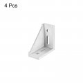 Uxcell 4pcs Inside Corner Bracket Gusset 88x88x42mm 4590 Angle Connectors For 4545 5050 Series Aluminum Extrusion Profile